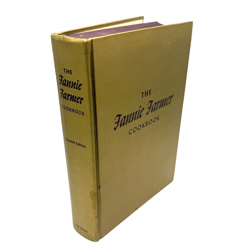 Fannie Farmer Cookbook Eleventh Edition Gold Hardcover Vintage 1965 Good